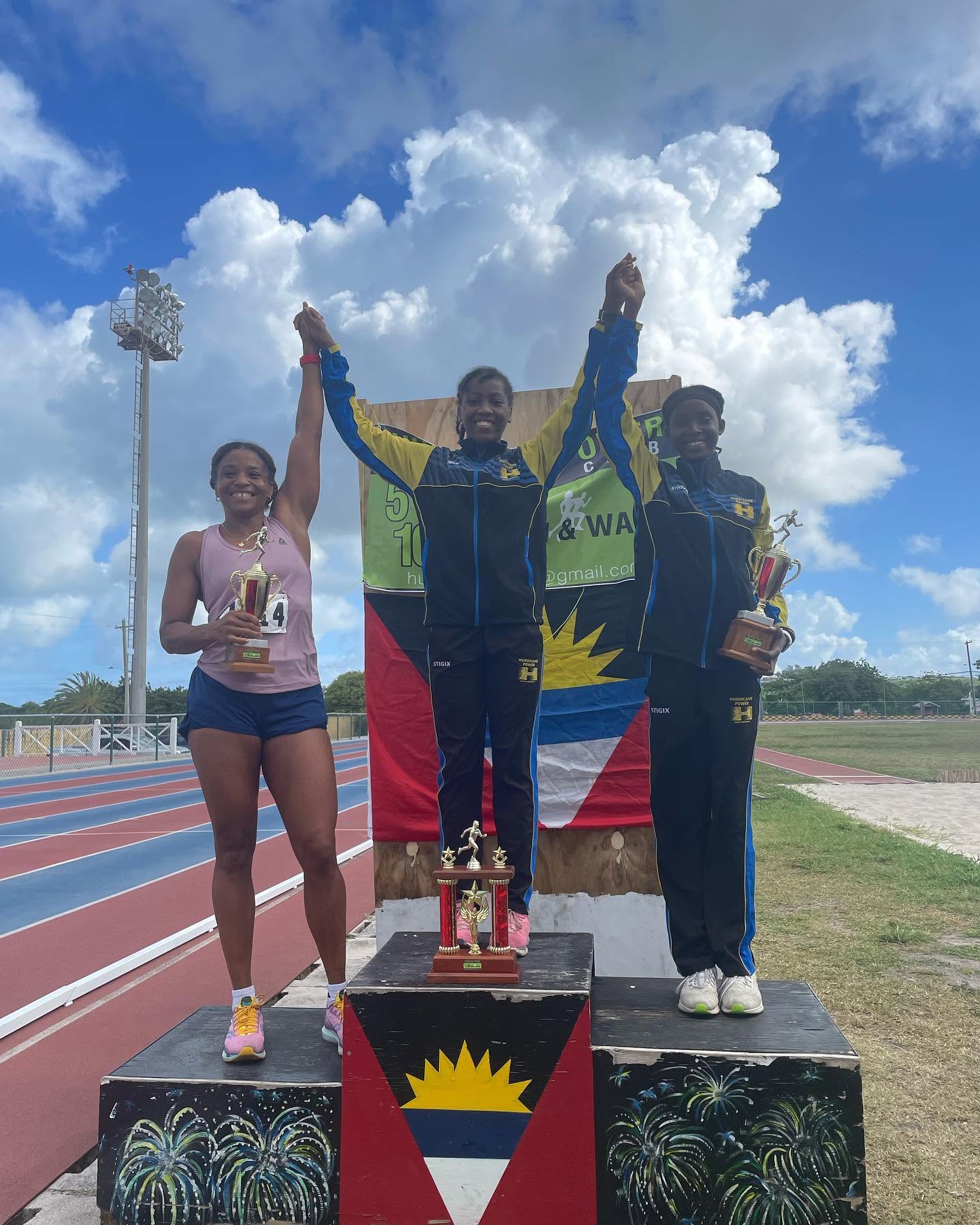 Women's Hurricane Power road race podium